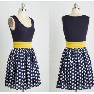 Lesson Closely Polka Dot Dress